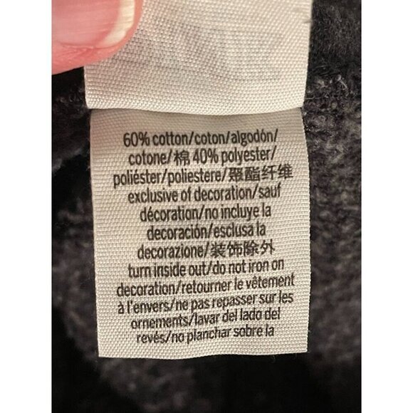 Victorias Secret PINK Love Pink‎ Charcoal Hoodie & Jogger Set XS TOP L PANTS - Picture 13 of 14